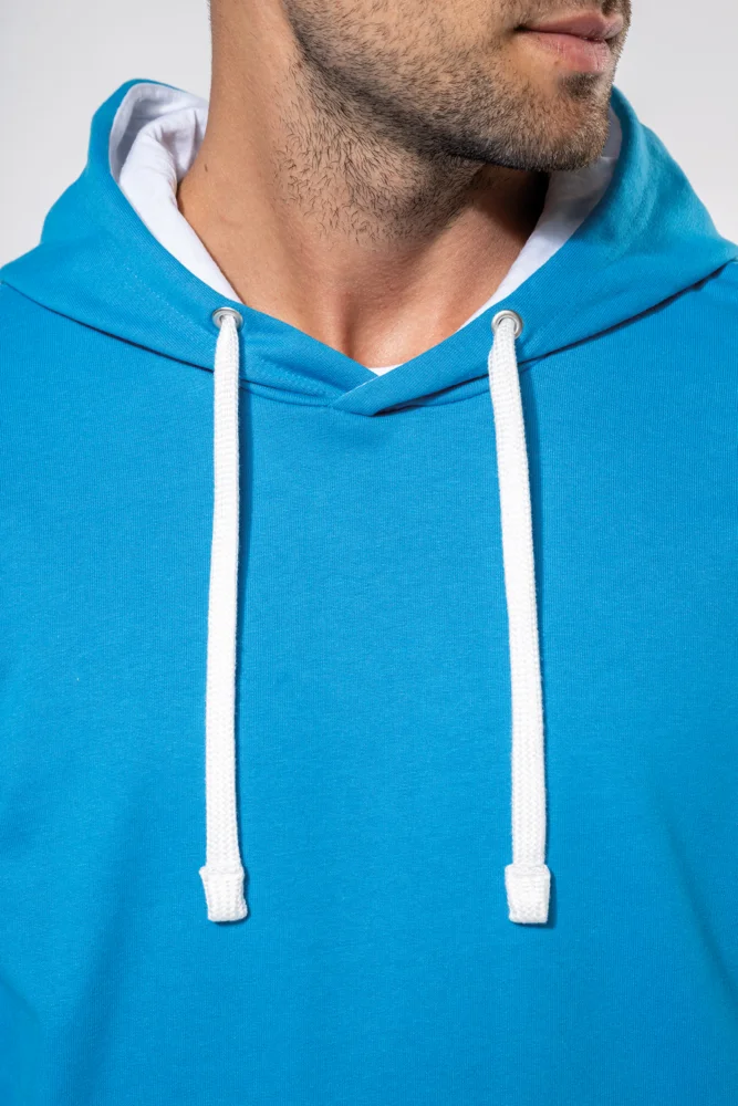 Contrast Hooded Sweater