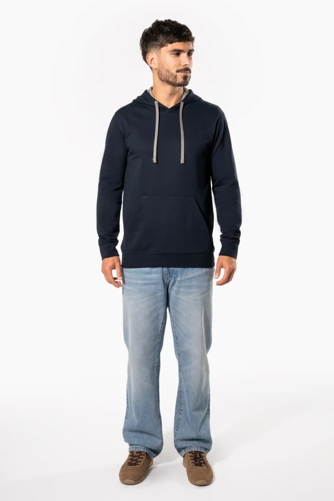Contrast Hooded Sweater