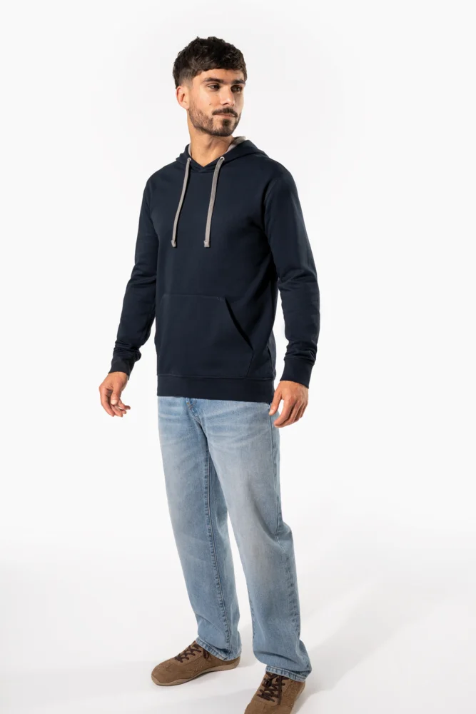 Contrast Hooded Sweater