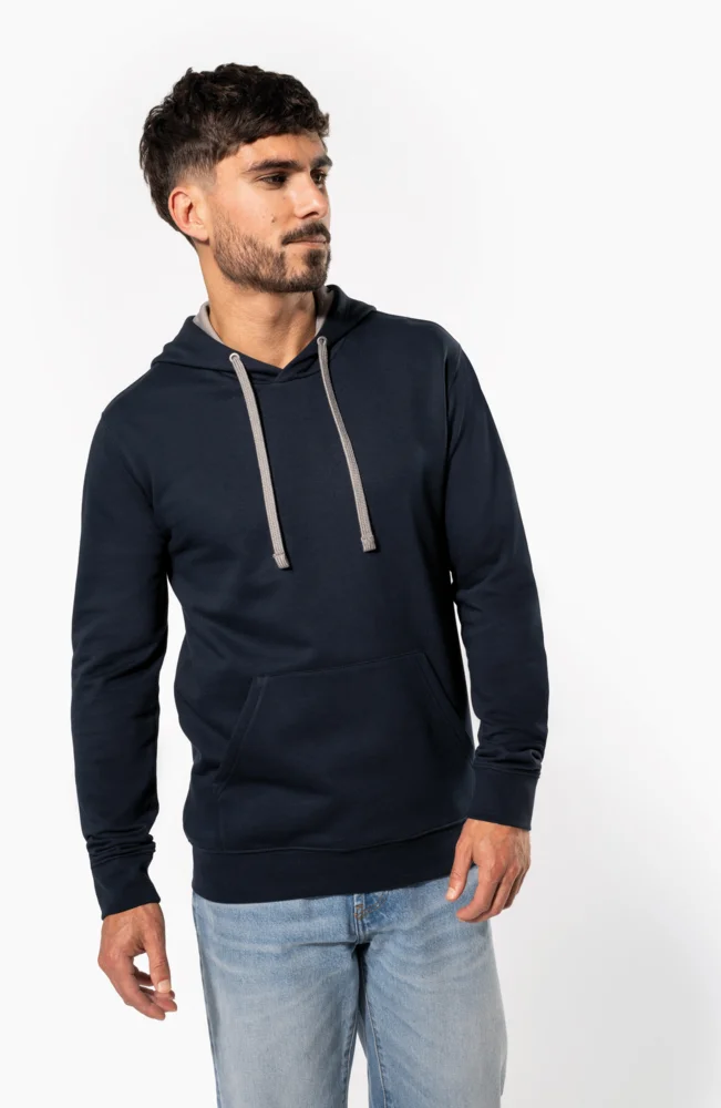 Contrast Hooded Sweater