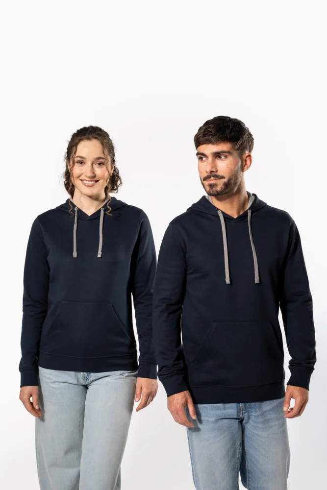 Contrast Hooded Sweater