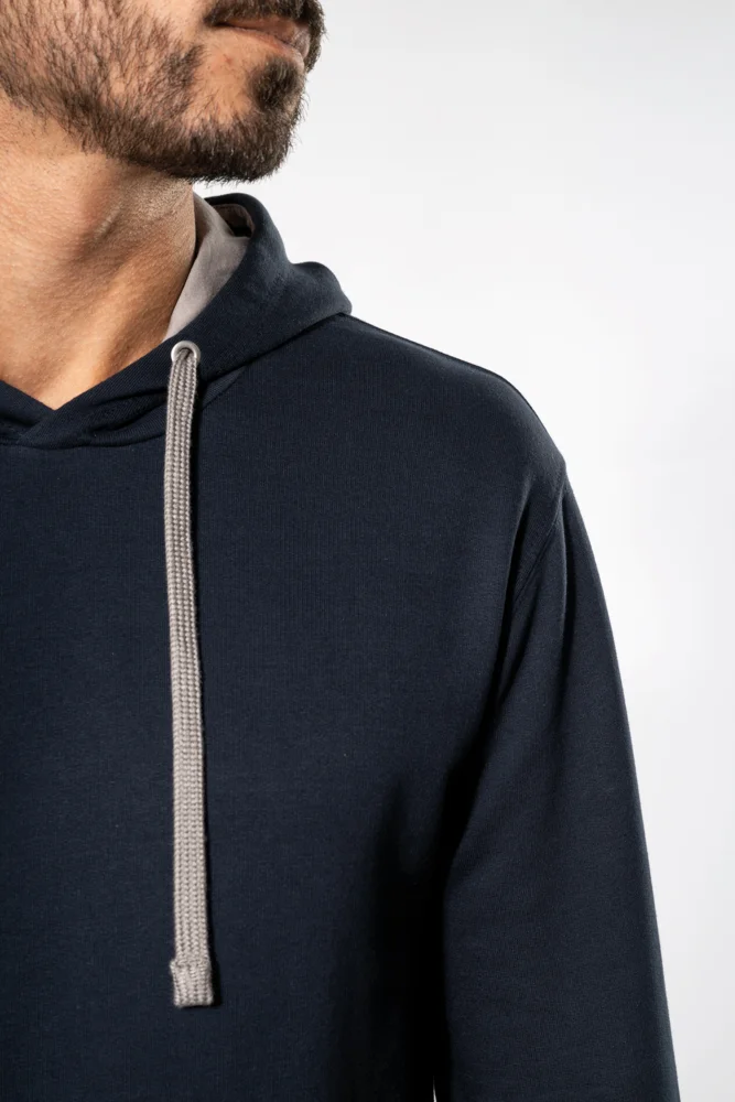 Contrast Hooded Sweater