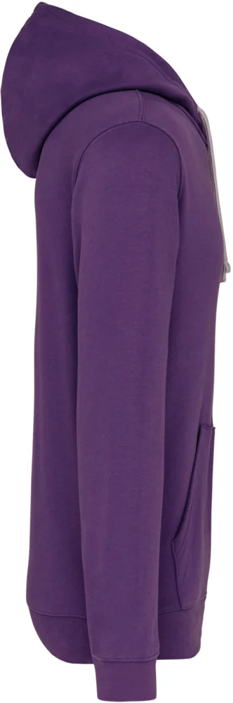 Contrast Hooded Sweater