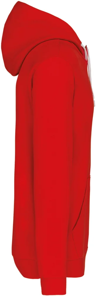 Contrast Hooded Sweater