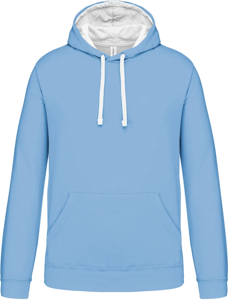 Contrast Hooded Sweater
