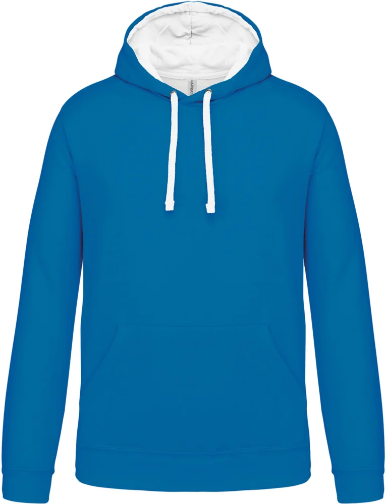 Contrast Hooded Sweater