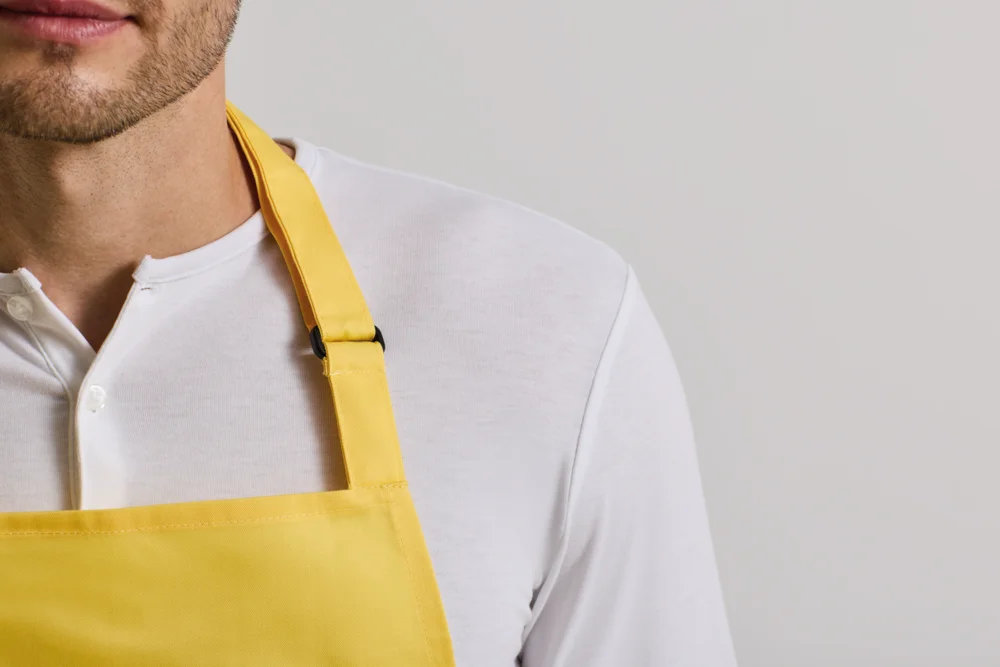 Latzschürze mit Bauchtasche "Colours"