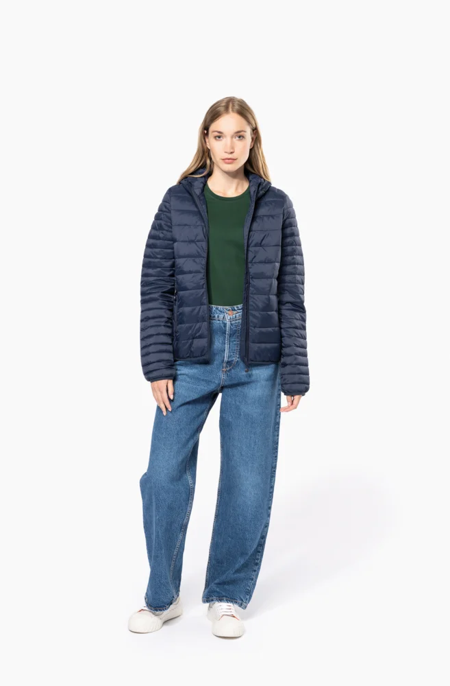 Leichte Damen Kapuzen Steppjacke