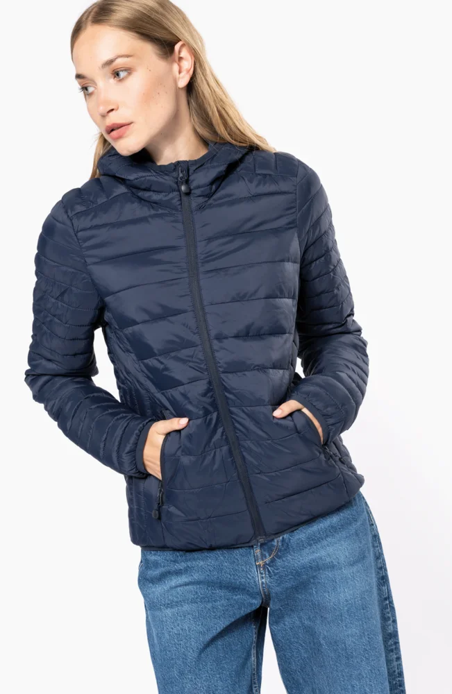 Leichte Damen Kapuzen Steppjacke
