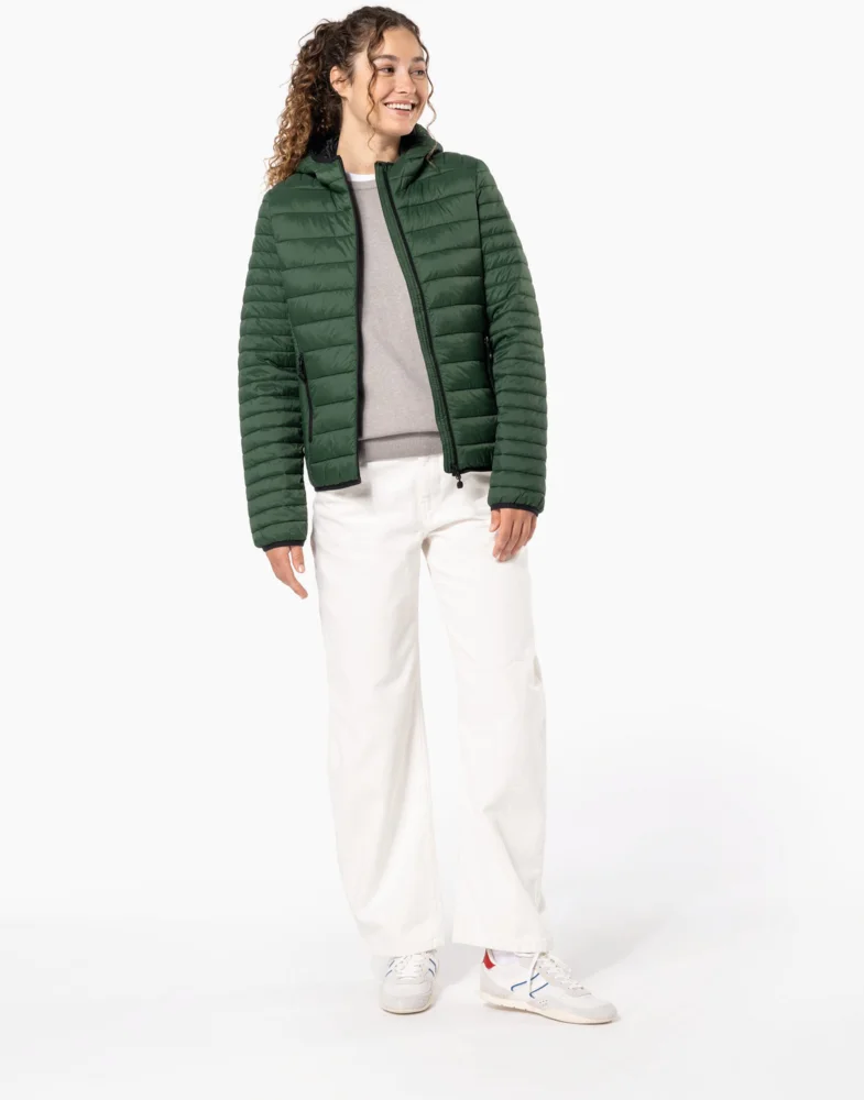 Leichte Damen Kapuzen Steppjacke