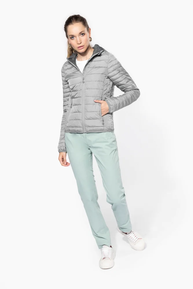 Leichte Damen Kapuzen Steppjacke