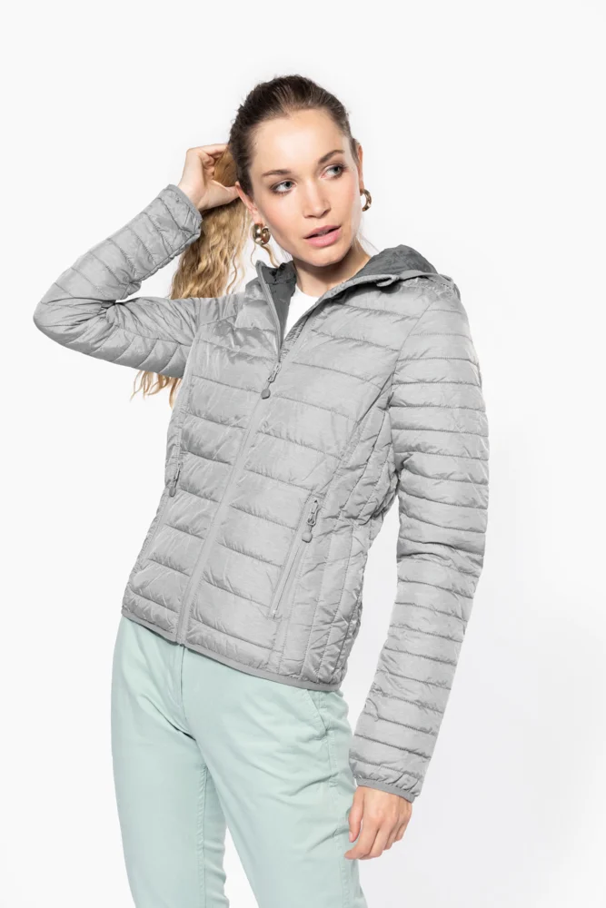 Leichte Damen Kapuzen Steppjacke