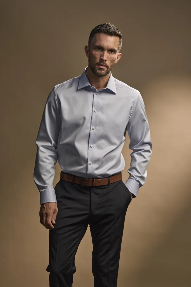 Luxus Twill Hemd langarm