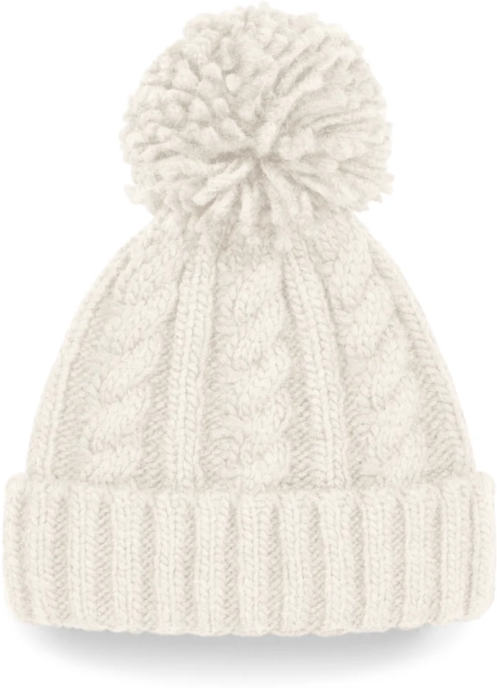 Melange Beanie with Pompom
