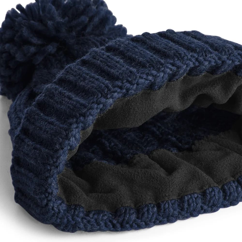 Melange Beanie with Pompom