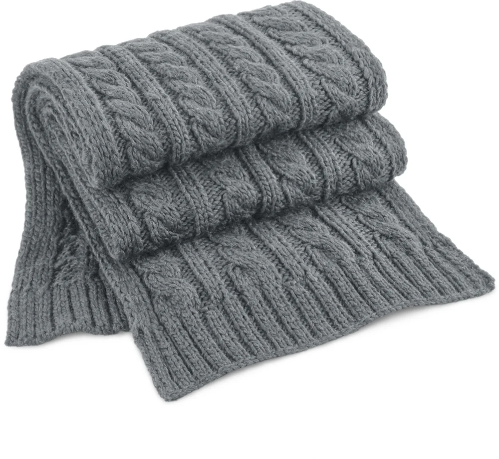 Melange Strickschal