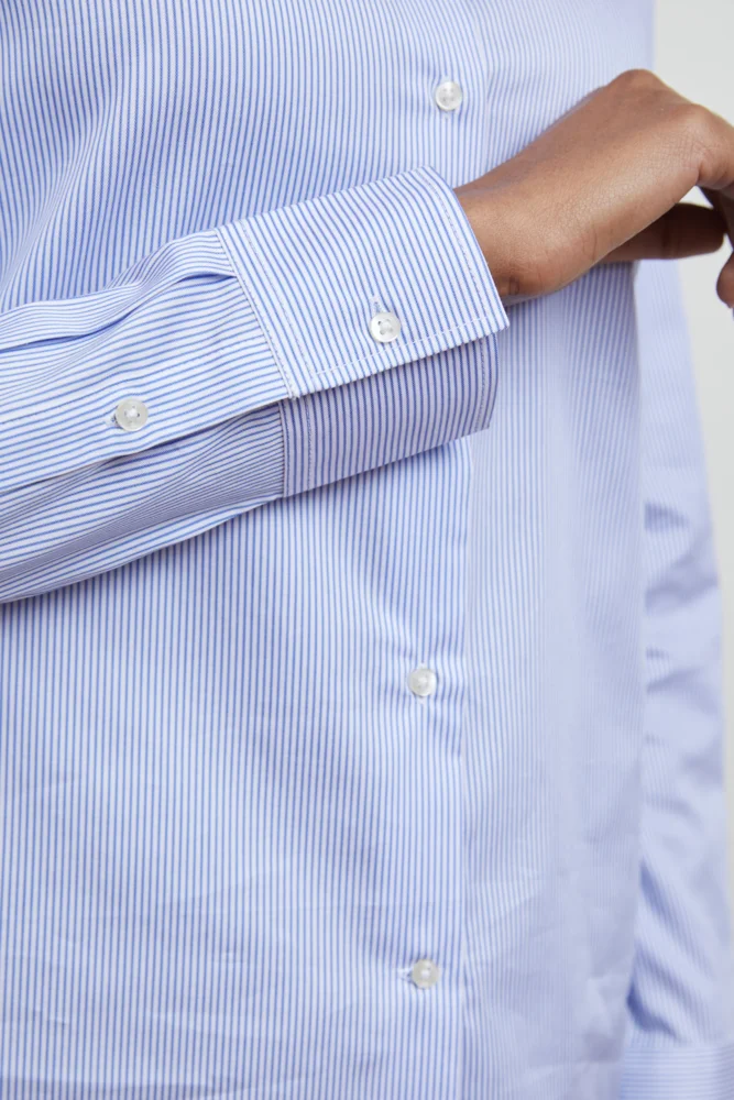 Micro-Twill Bluse langarm