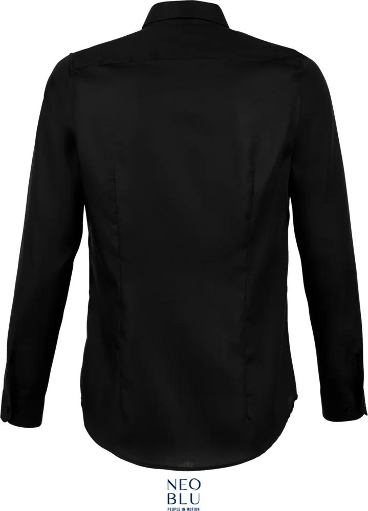 Micro-Twill Bluse langarm