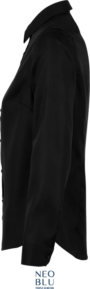 Micro-Twill Bluse langarm