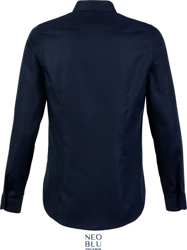 Micro-Twill Bluse langarm