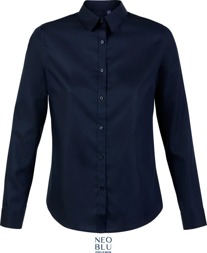 Micro-Twill Bluse langarm
