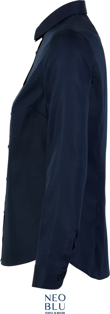 Micro-Twill Bluse langarm