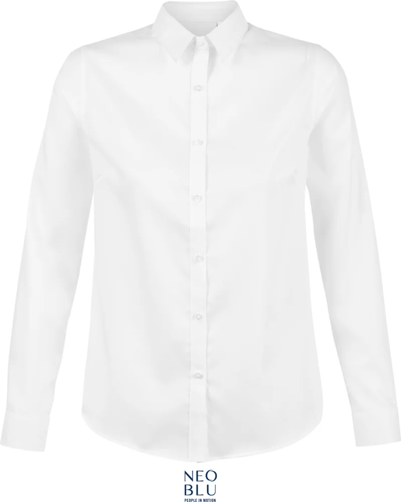 Micro-Twill Bluse langarm