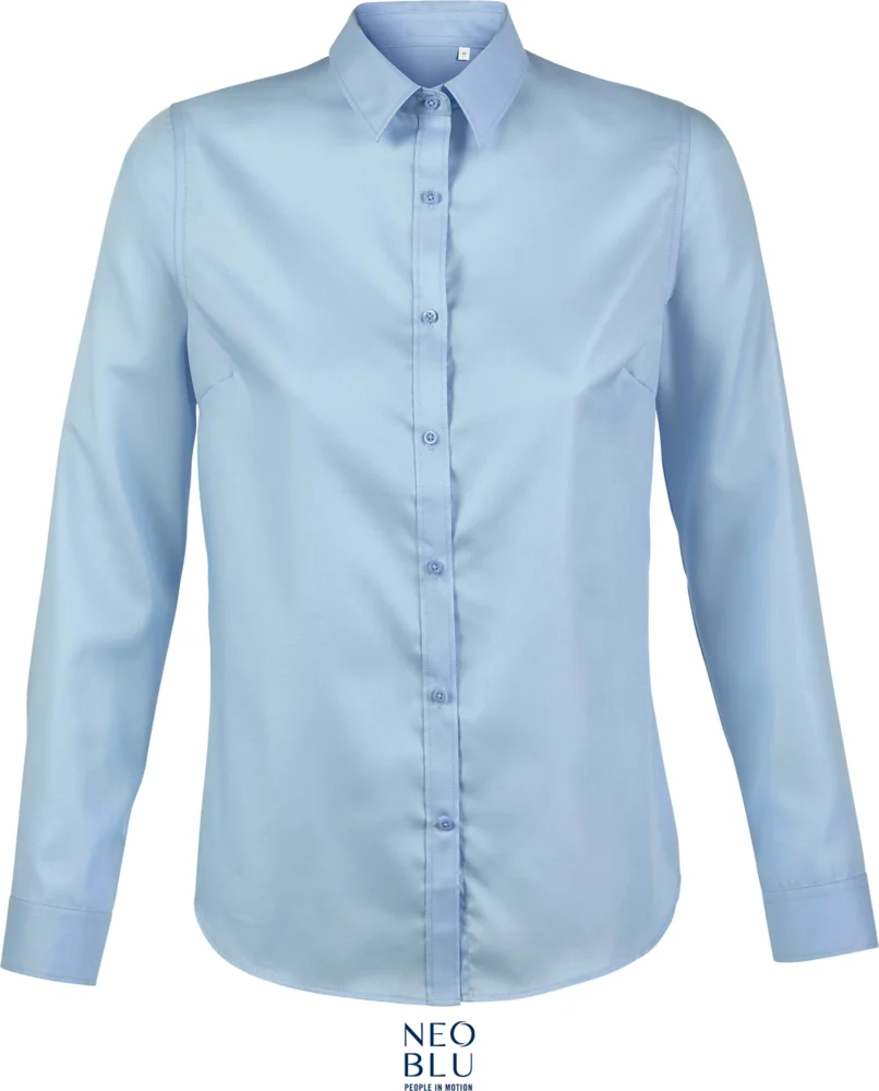 Micro-Twill Bluse langarm