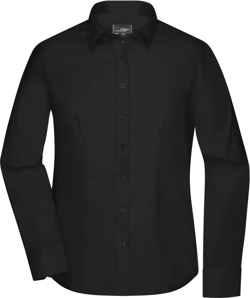 Micro-Twill Blouse long-sleeve