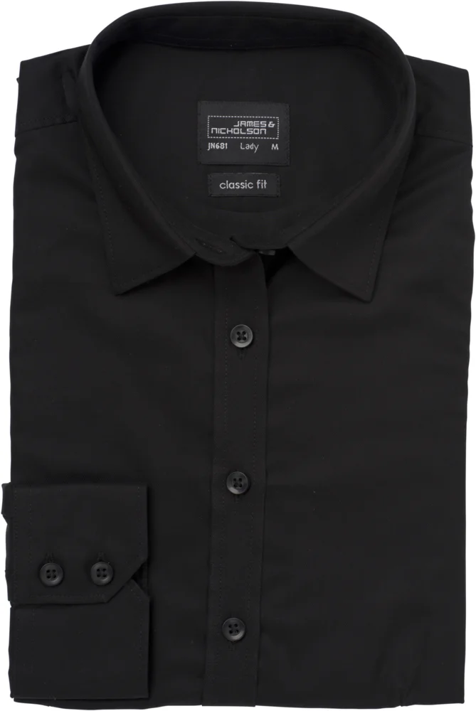 Micro-Twill Blouse long-sleeve