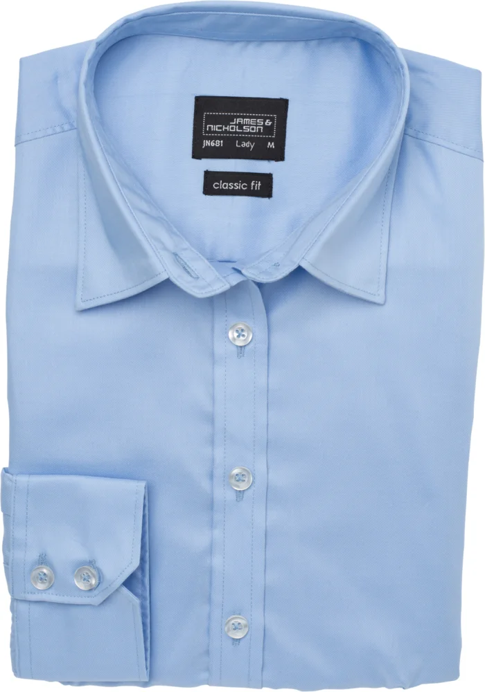 Micro-Twill Blouse long-sleeve