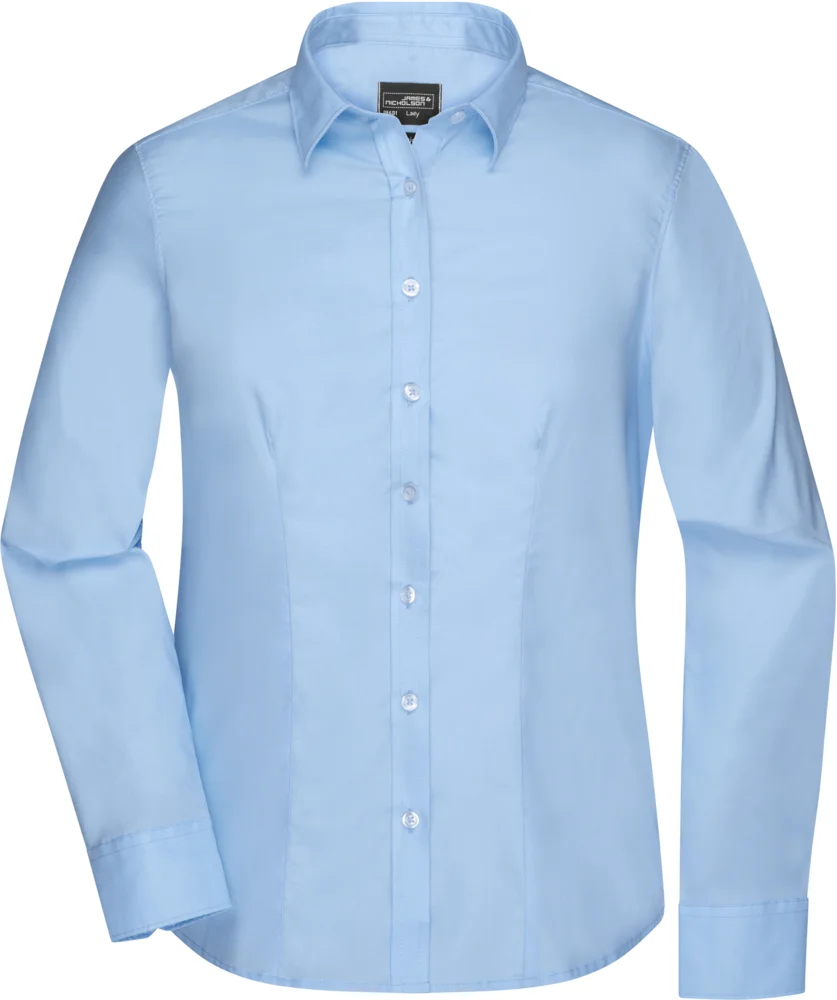 Micro-Twill Blouse long-sleeve