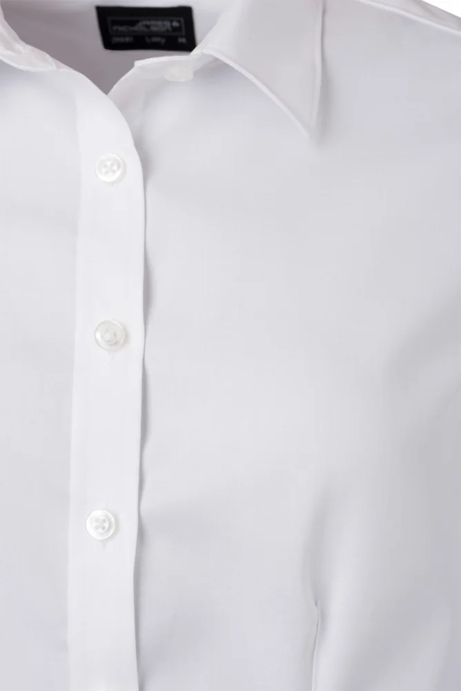 Micro-Twill Blouse long-sleeve