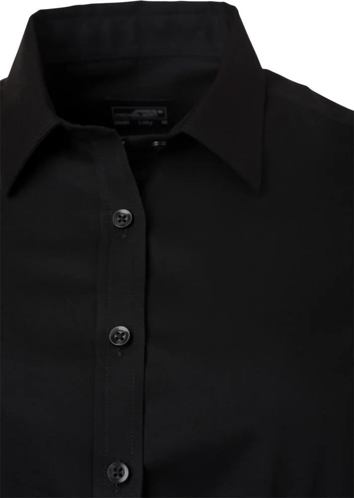 Micro-Twill Blouse long-sleeve