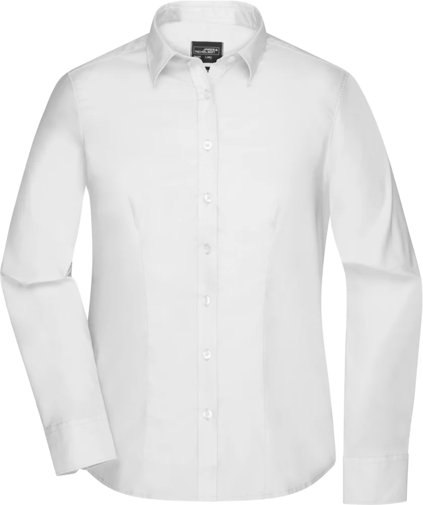 Micro-Twill Blouse long-sleeve