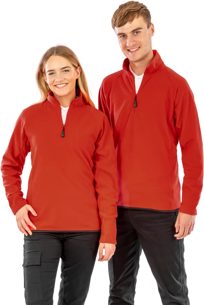 Microfleece Pullover mit 1/4 Zip