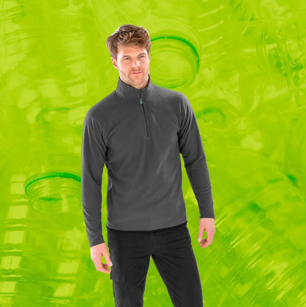 Microfleece Pullover mit 1/4 Zip
