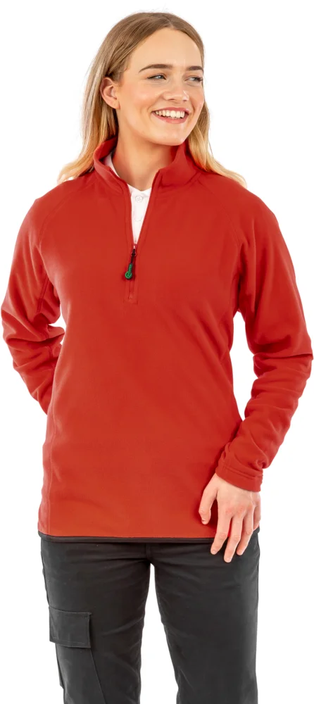 Microfleece Pullover mit 1/4 Zip