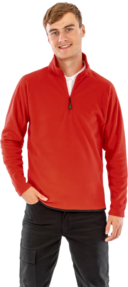 Microfleece Pullover mit 1/4 Zip