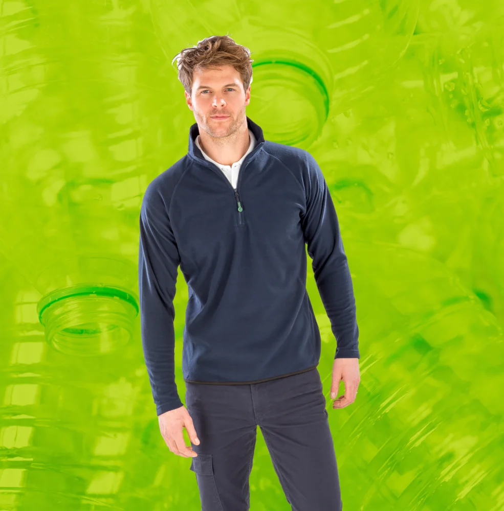 Microfleece Pullover mit 1/4 Zip