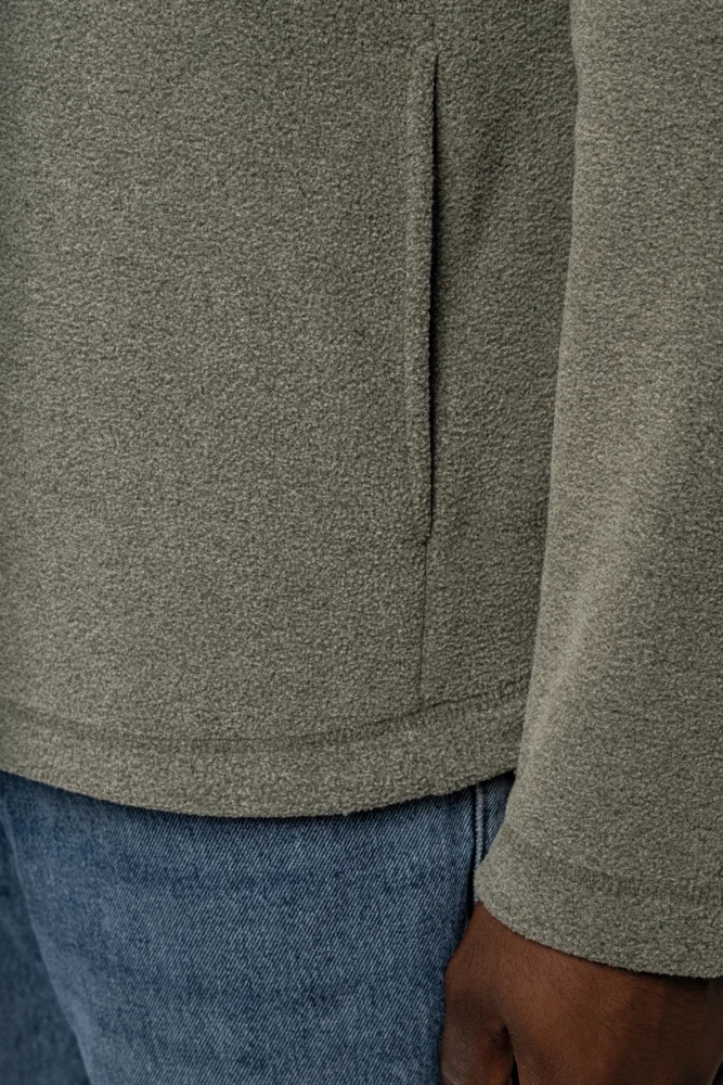 Microfleece Pullover mit 1/4 Zip "Enzo"
