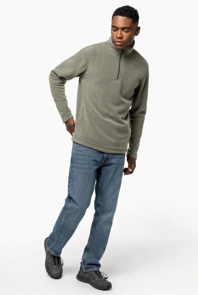 Microfleece Pullover mit 1/4 Zip "Enzo"