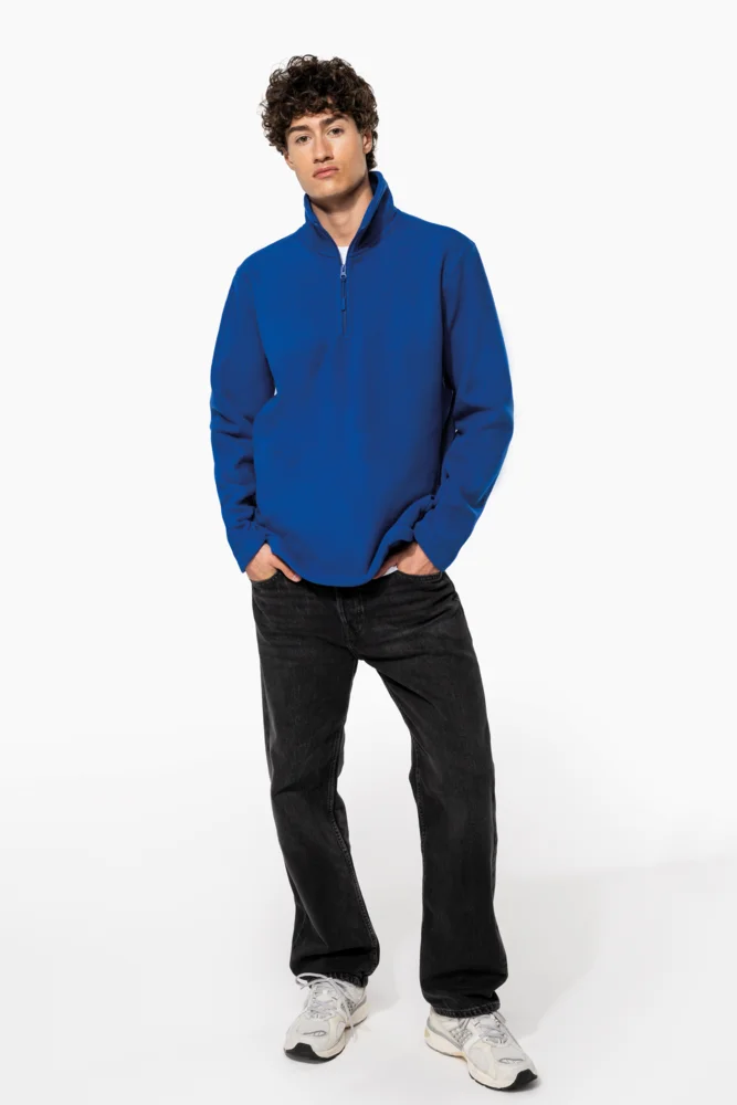 Microfleece Pullover mit 1/4 Zip "Enzo"