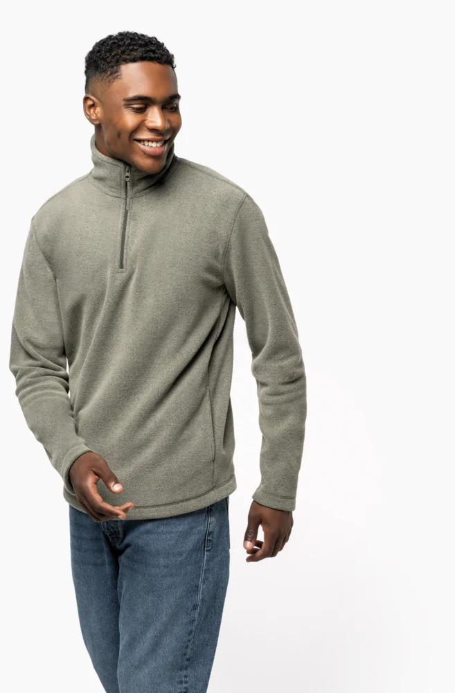 Microfleece Pullover mit 1/4 Zip "Enzo"