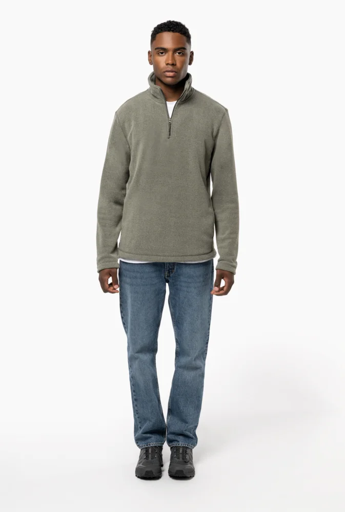 Microfleece Pullover mit 1/4 Zip "Enzo"