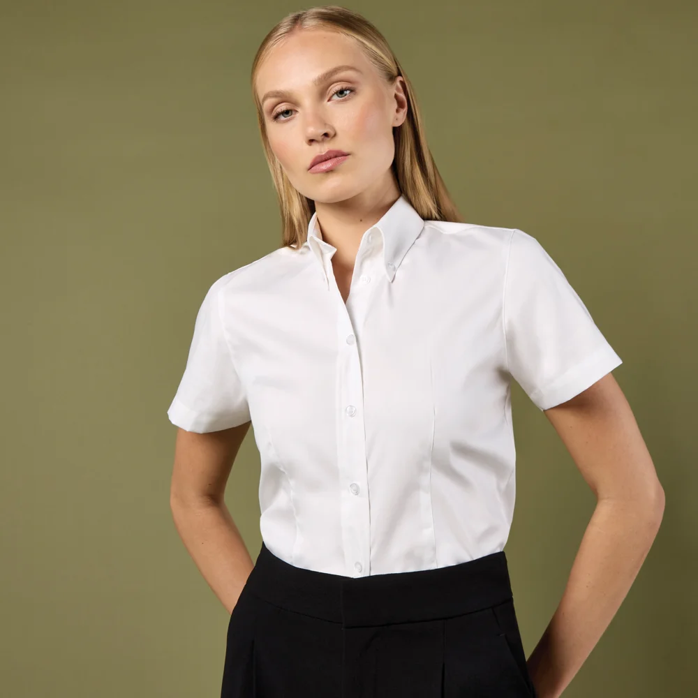 Oxford Bluse kurzarm