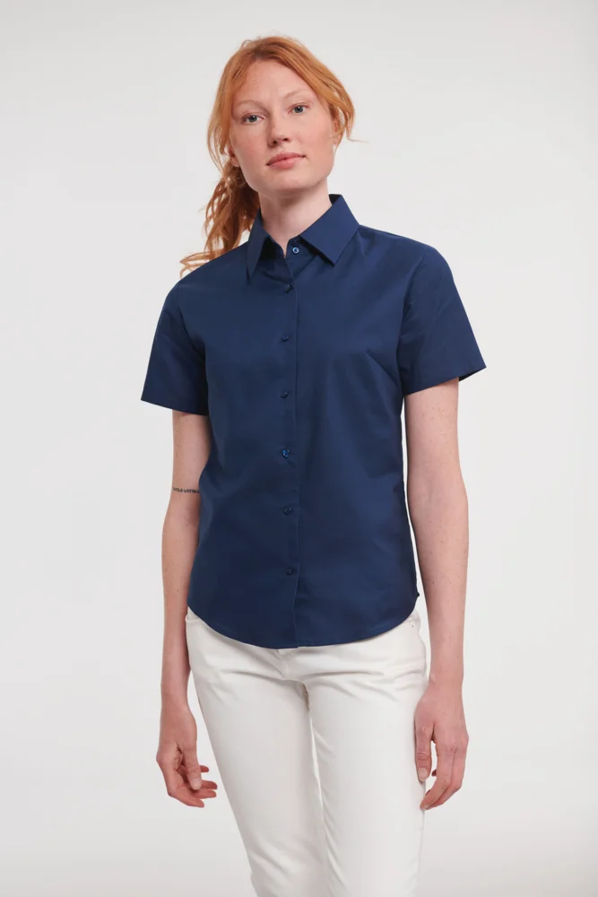 Oxford Bluse kurzarm