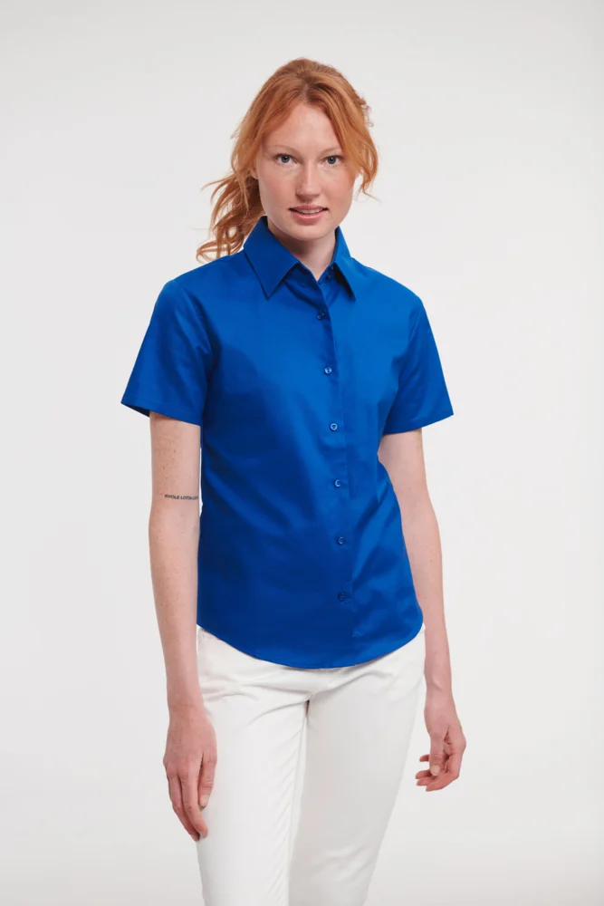 Oxford Bluse kurzarm