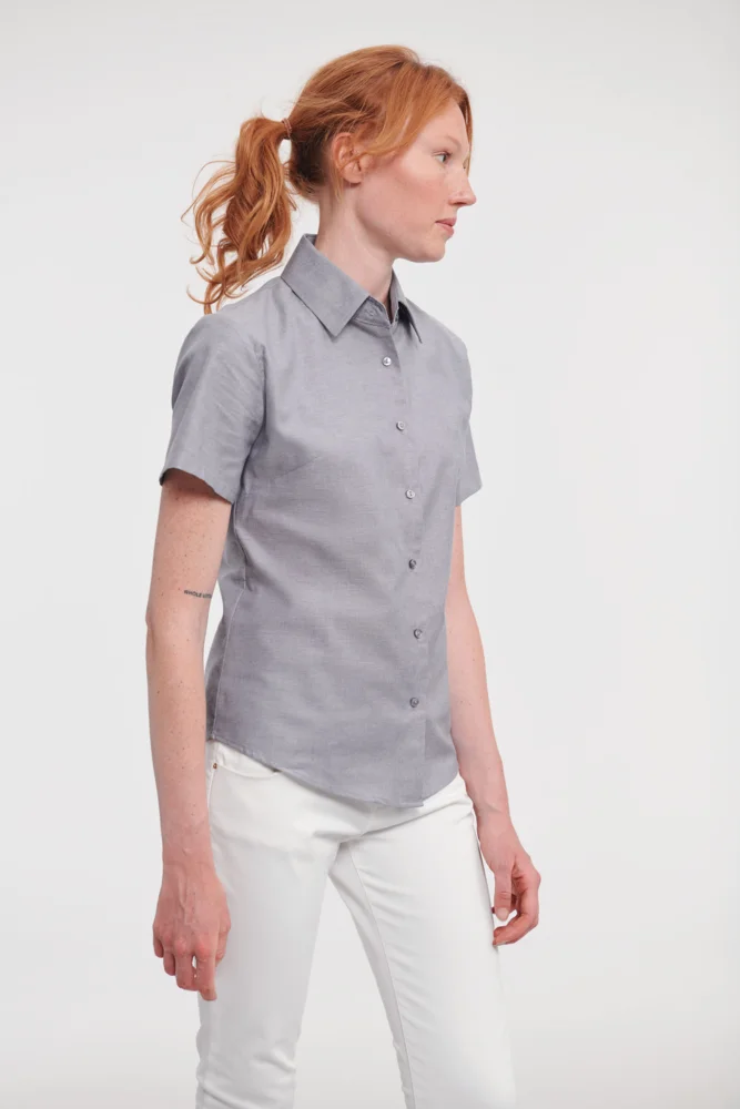 Oxford Bluse kurzarm