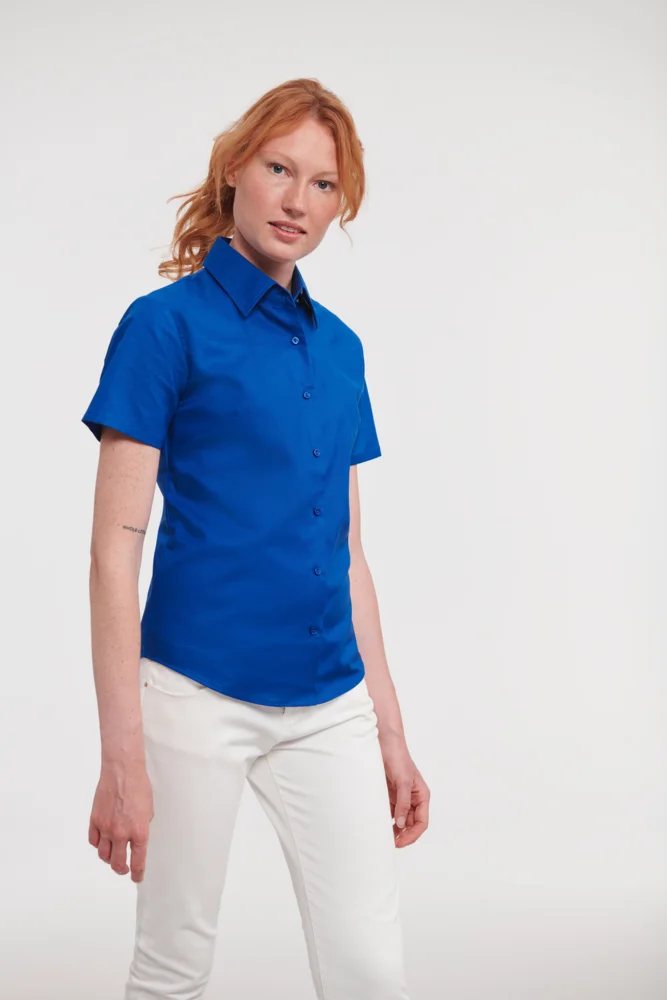 Oxford Bluse kurzarm